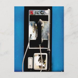 Carte Postale Vieux Téléphone Public
