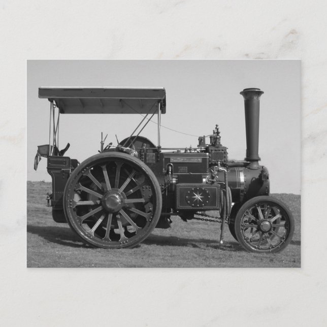 Carte postale Vieux Tracteur (Devant)
