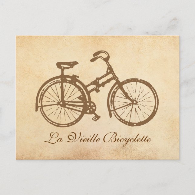 Carte Postale Vieux vélo (Devant)