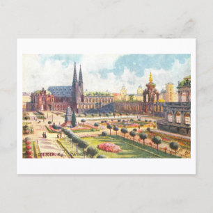 Carte Postale Vieux Zwinger à Dresde, Allemagne