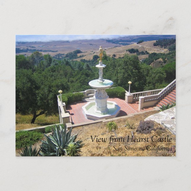 Carte Postale View from Hearst Castle, San Simeon, Californie (Devant)