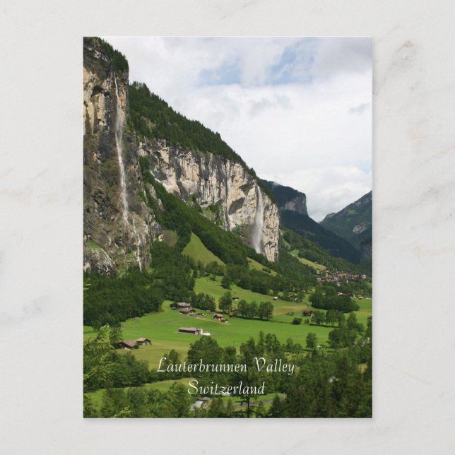 Carte Postale View From Trummelbach Falls, Lauterbrunnen CH (Devant)