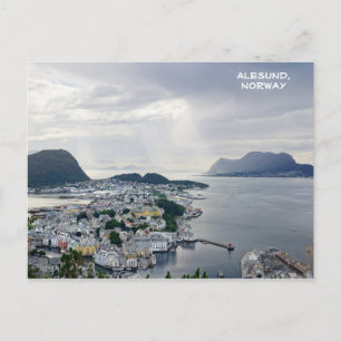 Carte Postale View of Alesund, Norwegian sea, Norway