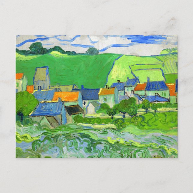 Carte Postale View of Auvers Van Gogh Fine Art (Devant)