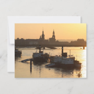 Carte Postale View of Dresden Cityscape from the bridge