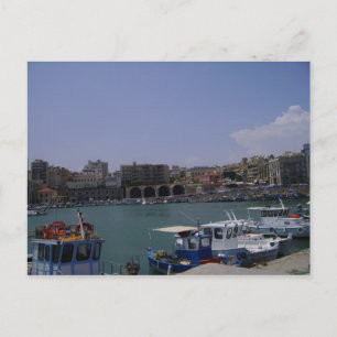 Carte Postale View of Heraklion, Crete seaport