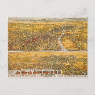 Carte Postale View Of Los Angeles, 1894
