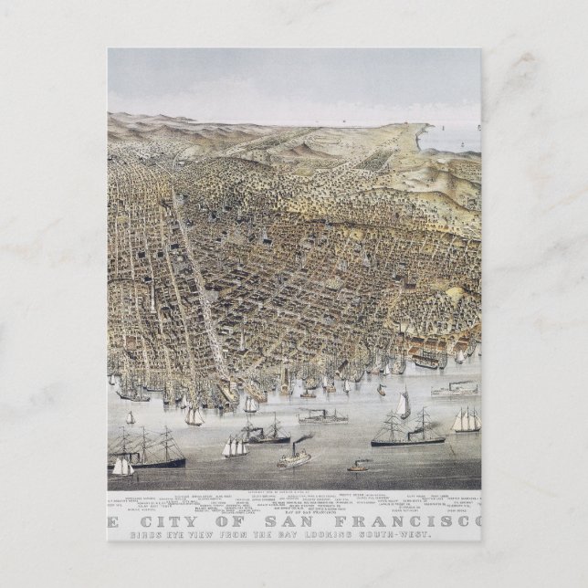 Carte Postale View Of San Francisco, 1878 (Devant)