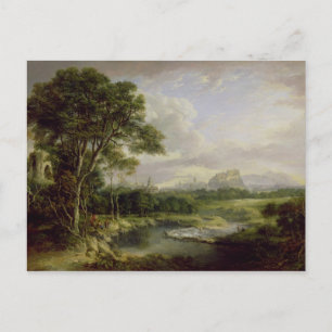 Carte Postale View of the City of Edimbourg, c.1822 (oil on canv