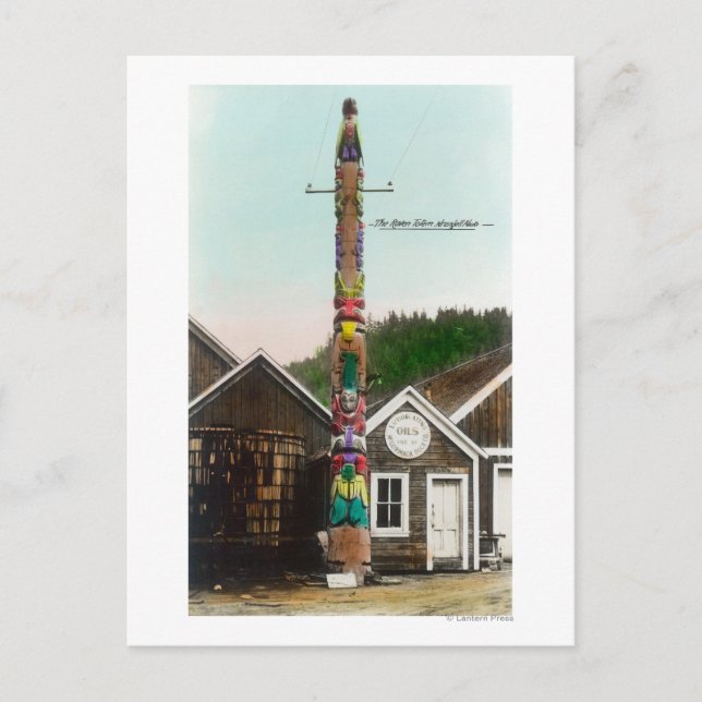 Carte Postale View of the Raven TotempoleWrangell, AK (Devant)