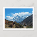 Carte Postale Views from Nepal on way to MOUNT EVEREST<br><div class="desc">Orientation: Postcard Whether you’re sending a charming hello, a heartfelt thanks or a special announcement, Zazzle’s custom postcards are the perfect way to keep in touch. Add your favorite picture or pick a customizable design and make someone’s day with a simple “hi”! Dimensions: 4.25" x 5.6" (portrait) or 5.6" x...</div>