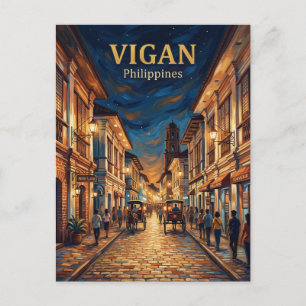 Carte Postale Vigan Ville patrimoniale Philippines