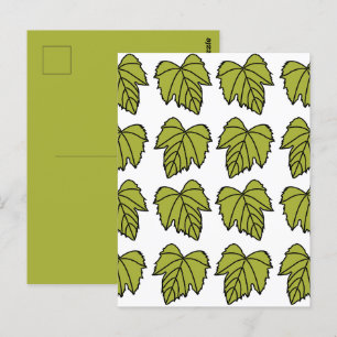 Carte Postale Vigne verte Vigne Feuille