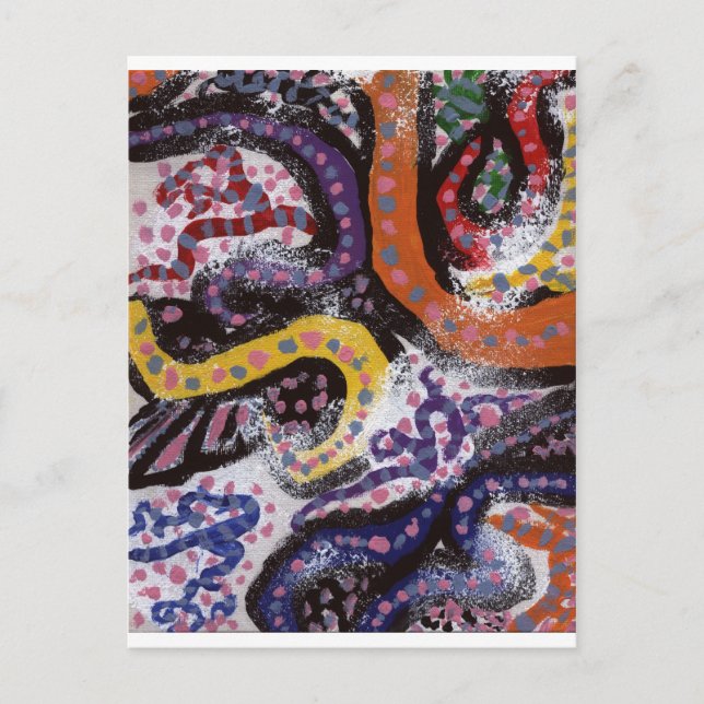 Carte Postale Vignes colorées 1 (Devant)