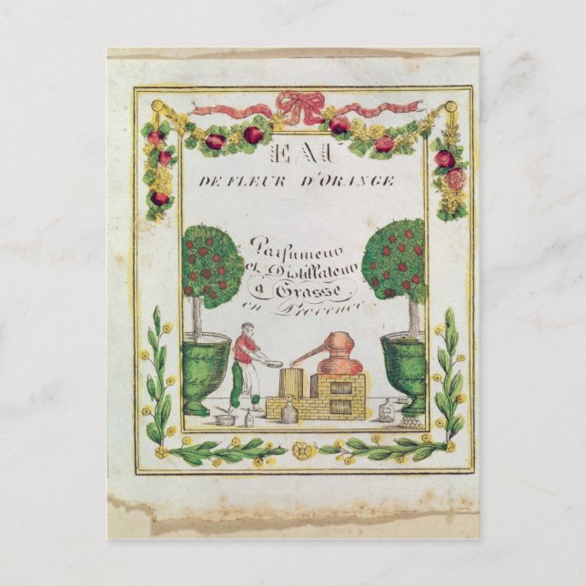 Carte Postale Vignette of 'Eau de Fleur d'Orange' (Devant)