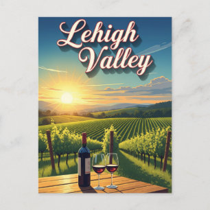 Carte Postale Vignoble dans la vallée de Lehigh en Pennsylvanie