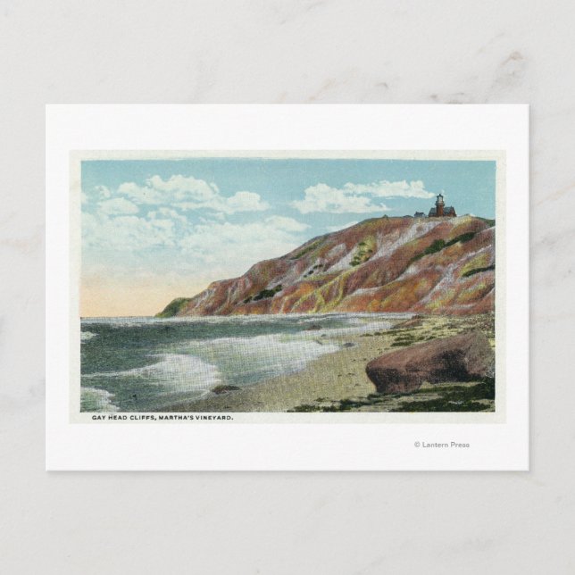 Carte Postale Vignoble de Martha, Gay Head Cliffs View (Devant)