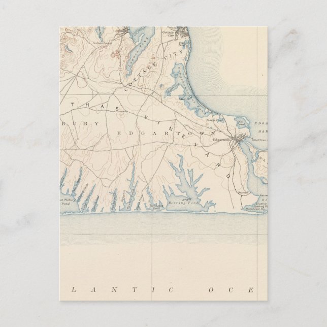 Carte Postale Vignoble de Martha, Massachusetts (Devant)