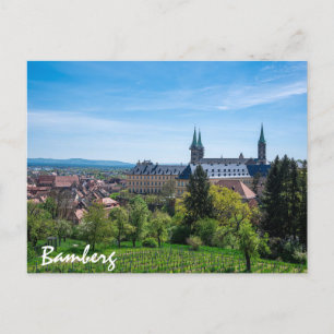 Carte Postale Vignoble et vieille ville historique de Bamberg, A