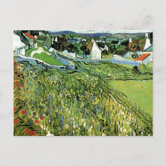 Carte Postale Vignobles avec vue sur Arles Van Gogh (Devant)