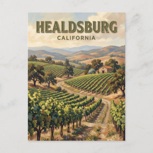 Carte Postale Vignobles de Healdsburg Californie