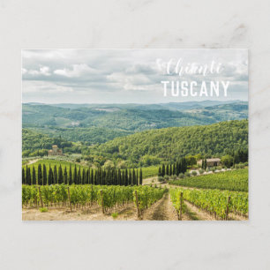 Carte Postale Vignobles paysages le matin dans le Chianti