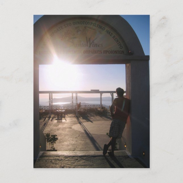 Carte Postale Vignobles SantoWines (Devant)