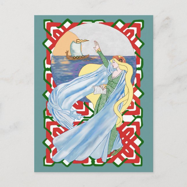 Carte Postale Viking adieu (Devant)