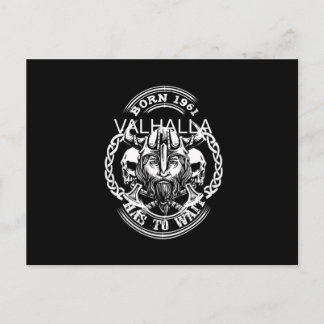 Carte Postale Viking Année de naissance 61 "Valhalla doit attend