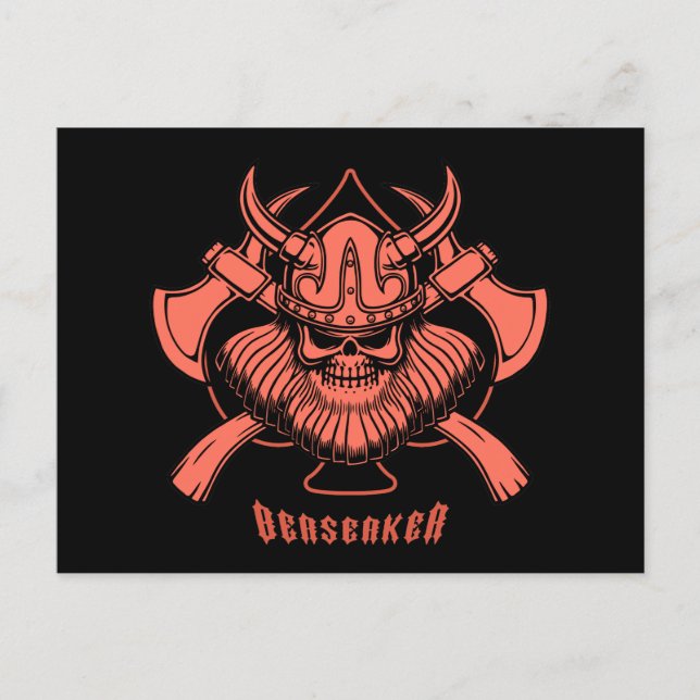 Carte Postale Viking Berserker (Devant)