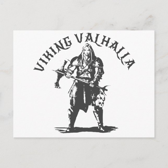 Carte Postale Viking Valhalla - Design 6 (Devant)