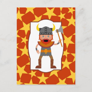Carte Postale Viking Warrior Boy Birthday Party