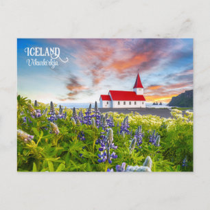 Carte Postale Vikurkirkja, Islande