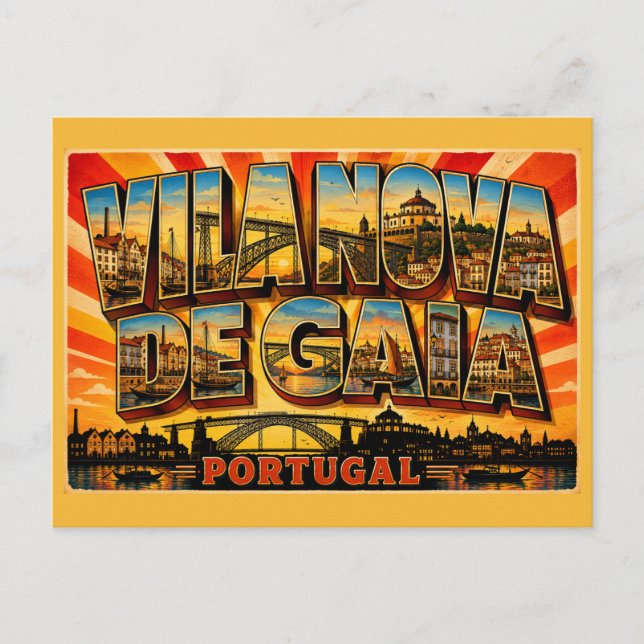 Carte Postale Vila Nova de Gaia Portugal Rive (Devant)