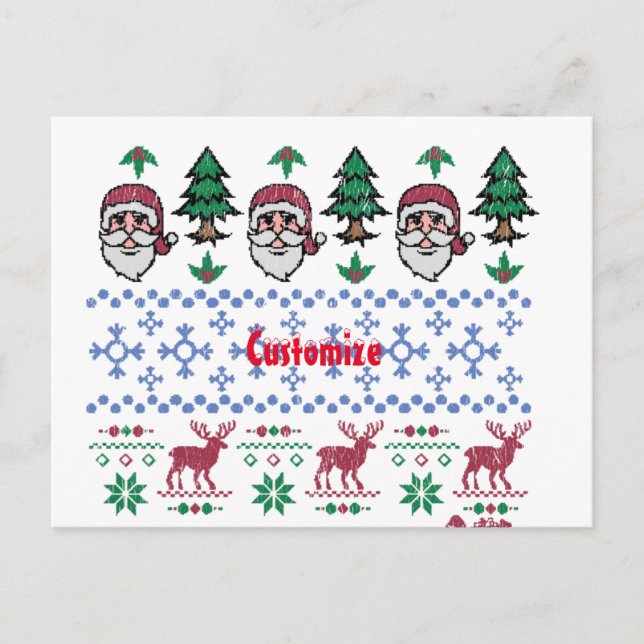 Carte Postale Vilain Sweater Style Thunder_Cove (Devant)