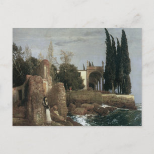 Carte Postale Villa de bord de mer, Arnold Bocklin 1878