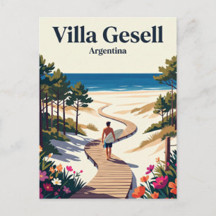 Carte Postale Villa Gesell Argentine