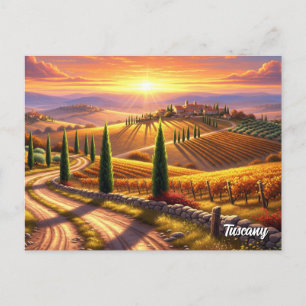 Carte Postale Villa italienne en Toscane