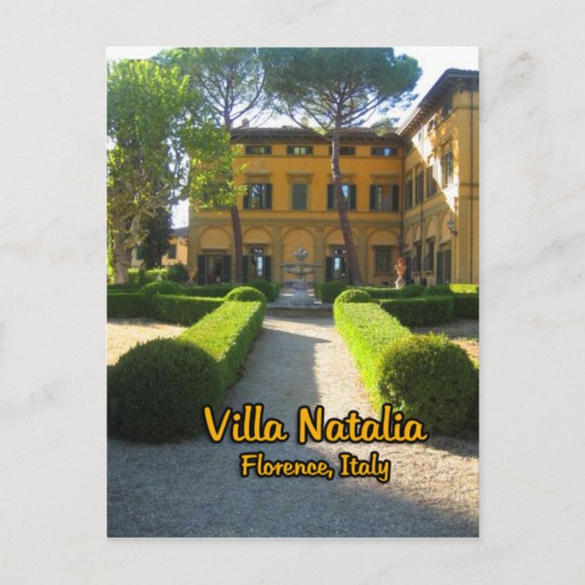 Carte Postale Villa Natalia Florence Italie (Devant)