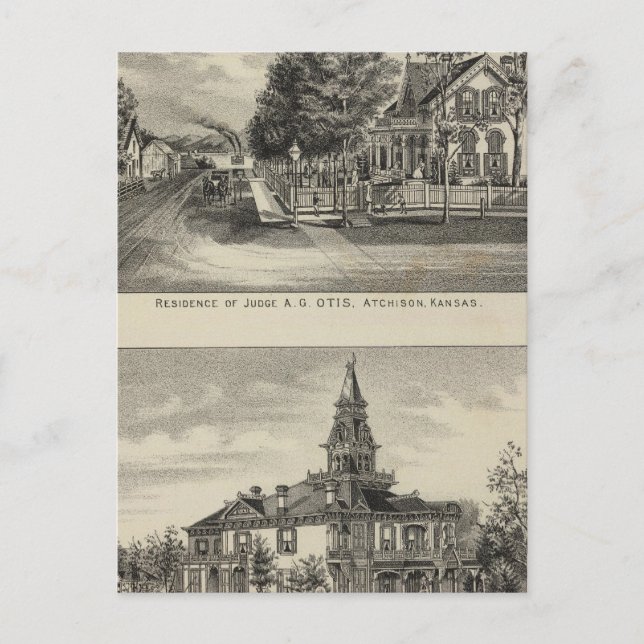 Carte Postale Villa Otis Price, Kansas (Devant)