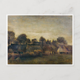 Carte Postale Village agricole à Twilight (1884)