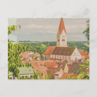 Carte Postale Village allemand de style vintage