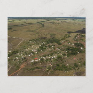 Carte Postale Village Américain. Inondé en saison