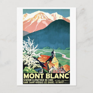 Carte Postale Village au Mont Blanc, France