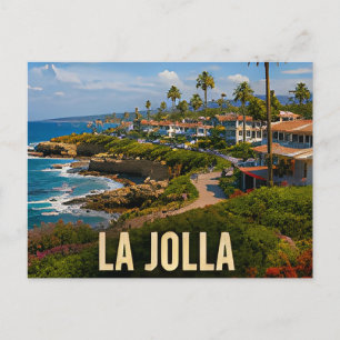 Carte Postale Village côtier de La Jolla en Californie pour les 