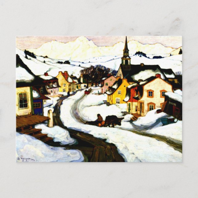 Carte Postale Village dans les Laurentides (Devant)