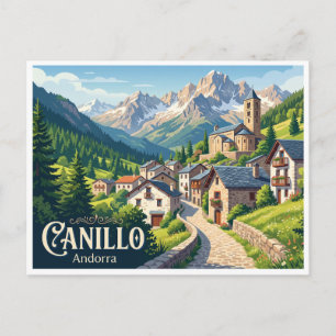 Carte Postale Village de Canillo Andorre