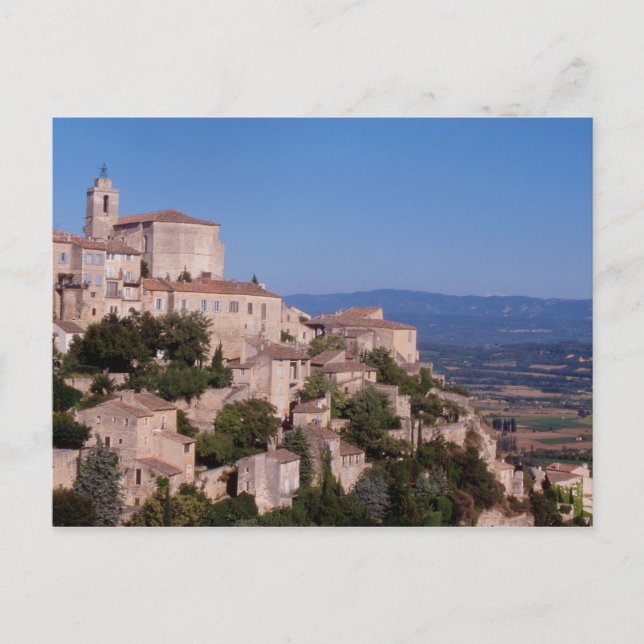 Carte Postale Village de Gordes au sommet de la colline (Devant)
