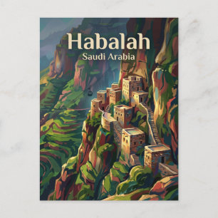 Carte Postale Village de Habalah en Arabie saoudite