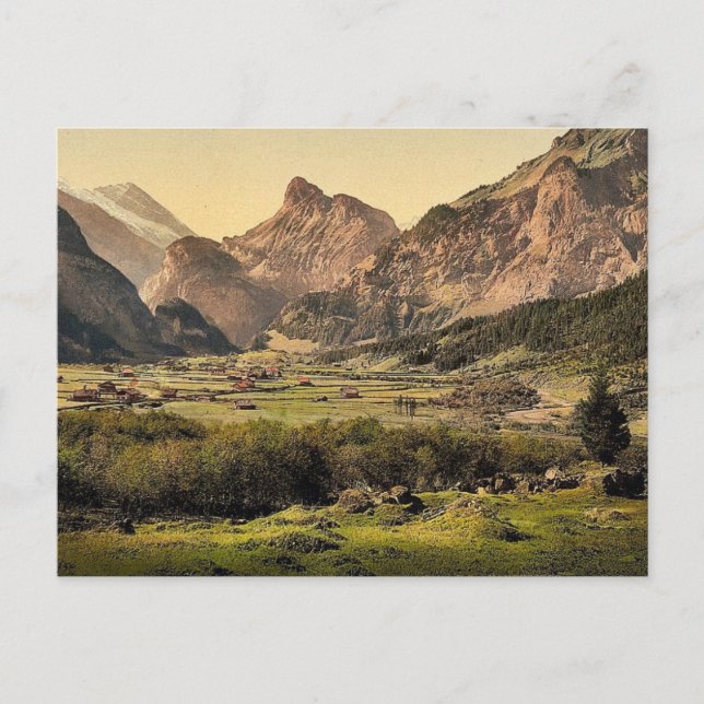 Carte Postale Village de Kandersteg, Oberland bernois, Suisse (Devant)